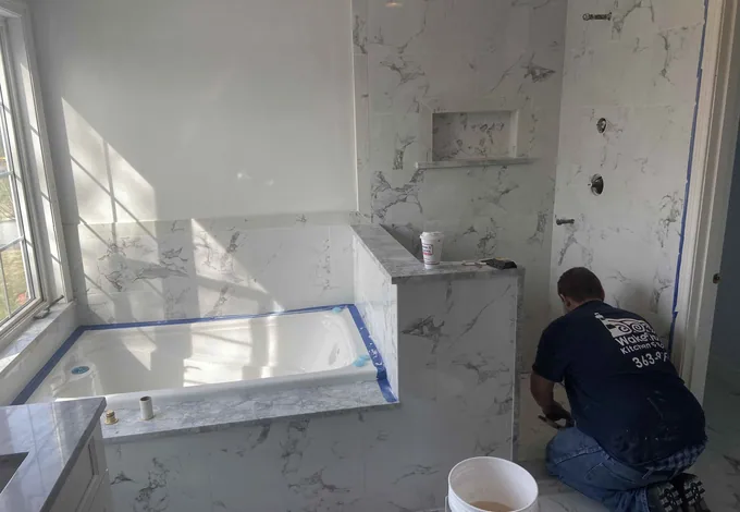 Completed bathroom remodel — photograph 5