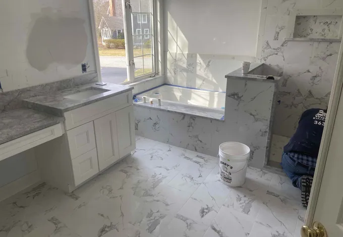 Completed bathroom remodel — photograph 4