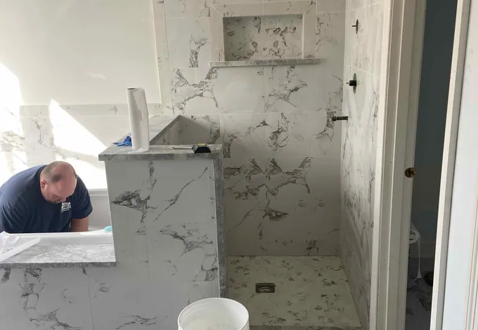 Completed bathroom remodel — photograph 3