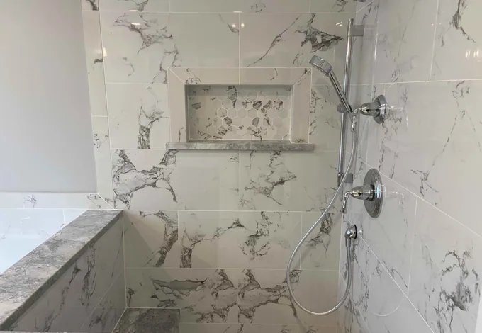 Completed bathroom remodel — photograph 12