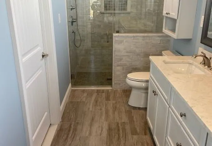 Wakefield Kitchen and Bath completed project: Montone Bathroom