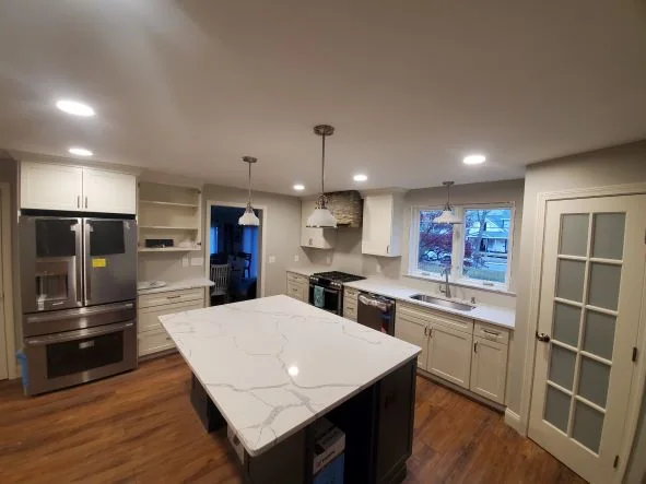 Completed kitchen remodel by Wakefield Kitchen and Bath